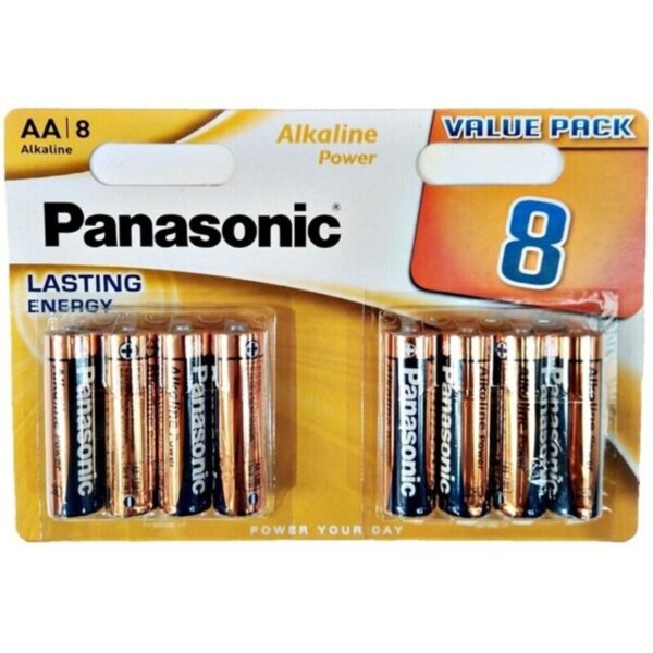 vVigoroso PANASONIC - BATERIA ALCALINA BRONZE AA LR6 BLISTER*8