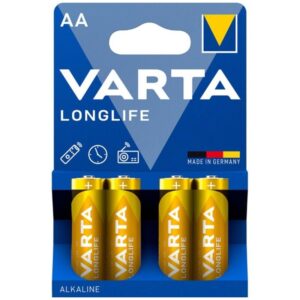 vVigoroso VARTA - BATERIA ALCALINA DE LONGA DURAÇÃO AA LR6 BLISTER*4