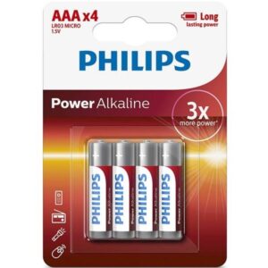 vVigoroso PHILIPS - PILHA ALCALINAS AAA LR03 BLISTER*4