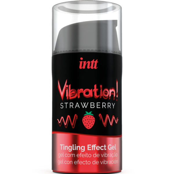 vVigoroso INTT - PODEROSO ESTIMULANTE ÍNTIMO GEL VIBRATÓRIO LÍQUIDO MORANGO 15 ML