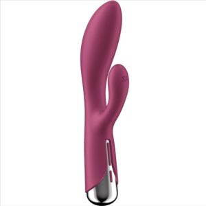 Vigoroso SATISFYER - COELHO GIRATÓRIO 1 CLITÓRIS E ESTIMULAO DE PONTO G VERMELHO