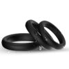 ARMONY - ANEL TRIPLO DE SILICONE PRETO - Image 2