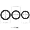 ARMONY - ANEL TRIPLO DE SILICONE PRETO - Image 3