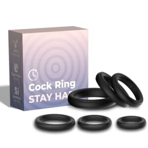Vigoroso ARMONY - ANÉIS DE BLOQUEIO SILICONE PRETO
