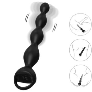 Vigoroso ARMONY - PLUG ANAL DE DEDO VIBRADOR PRETO