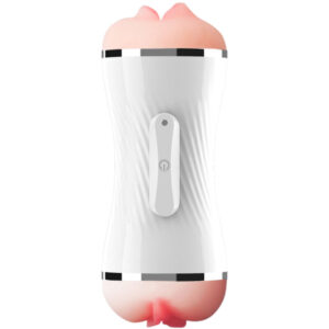 Vigoroso ARMONY - MASTURBADOR VIBRADOR DUPLO VAGINA E BOCA BRANCO