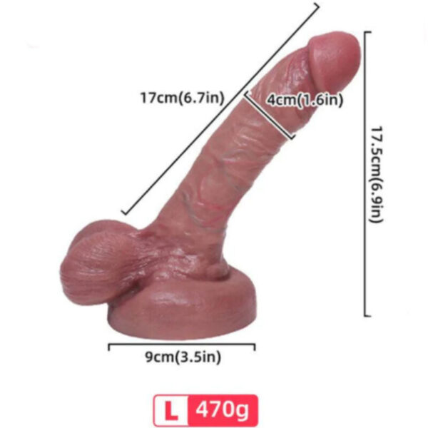 Vigoroso ARMONY - DILDO SILICONE LÍQUIDO REALÍSTICO 17 CM