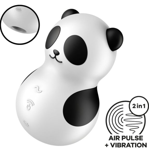 Vigoroso SATISFYER - POCKET PANDA ESTIMULADOR E VIBRADOR PRETO E BRANCO