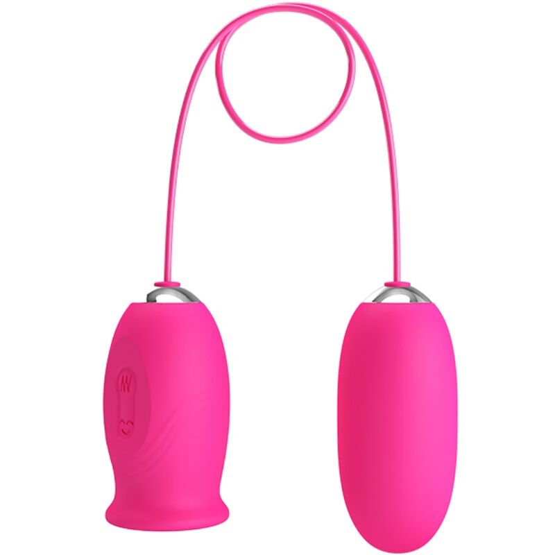 Vigoroso PRETTY LOVE - OVO VIBRADOR DAISY + LÍNGUA ESTIMULANTE DE CLITÓRIS ROSA
