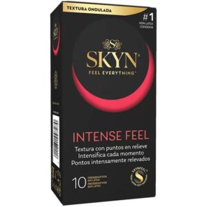 Vigoroso - SKYN - PRESERVATIVO TEXTURIZADO DE SENSAÇÃO INTENSA COM DESIGN ONDULADO 10 UNIDADES