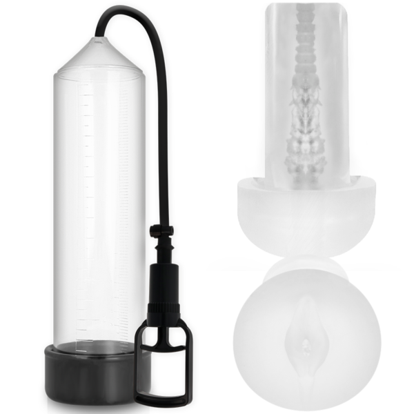 Vigoroso PUMP ADDICTED - RX7 TRANSPARENTE COM MASTURBADOR