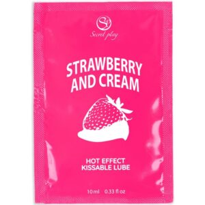 vVigoroso SECRETPLAY - LUBRIFICANTE DOSE ÚNICA MORANGOS E CREME 10 ML