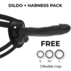 COCK MILLER - ARNÊS + DENSIDADE DE SILICONE ARTICULVEL COCKSIL PRETO 24 CM - Image 2