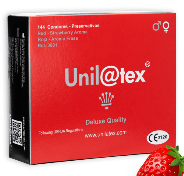 Vigoroso - UNILATEX - CONSERVANTES DE MORANGO / VERMELHO 144 UNIDADES