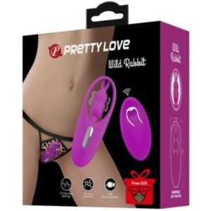 Vigoroso PRETTY LOVE - ESTIMULADOR DE COELHO SELVAGEM PARA CALAS COM CONTROLE REMOTO LILAC