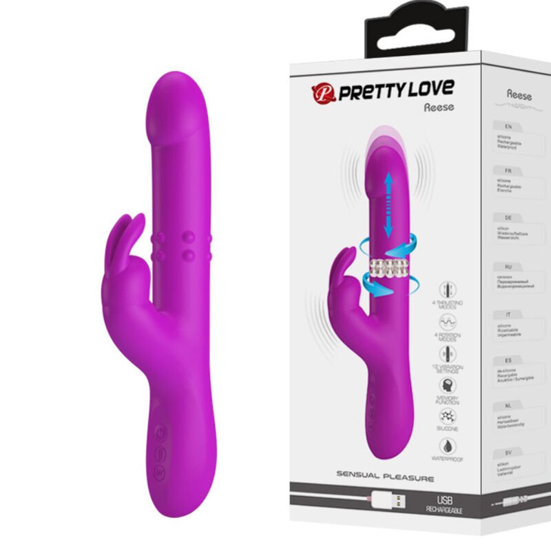 Vigoroso PRETTY LOVE - VIBRADOR REESE COM ROTAO ROXA
