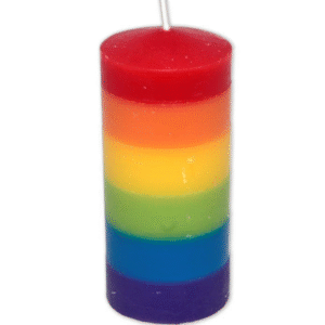 vVigoroso PRIDE - VELA GRANDE COM BANDEIRA LGBT