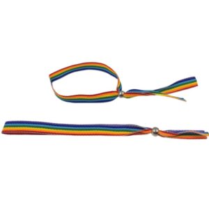 vVigoroso PRIDE - PULSEIRA DE BOLA DE PRATA BANDEIRA LGBT