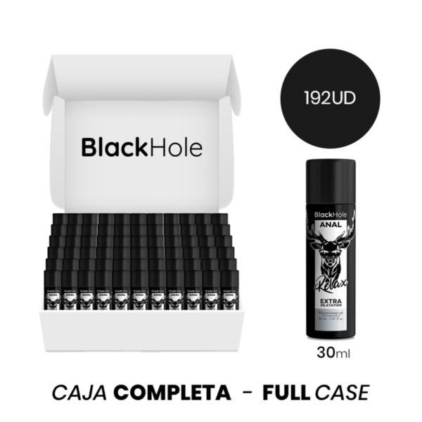 vVigoroso MOQ 192 - BLACK HOLE GEL BASE DE SILICONE DILATAÇÃO ANAL 30 ML
