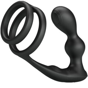 Vigoroso PRETTY LOVE - ANEL PARA PÊNIS MARSHALL COM PLUG ANAL VIBRATÓRIO COM CONTROLE REMOTO