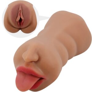 Vigoroso CRAZY BULL - SARAH DUPLO MASTURBADOR BOCA E VAGINA CARNE