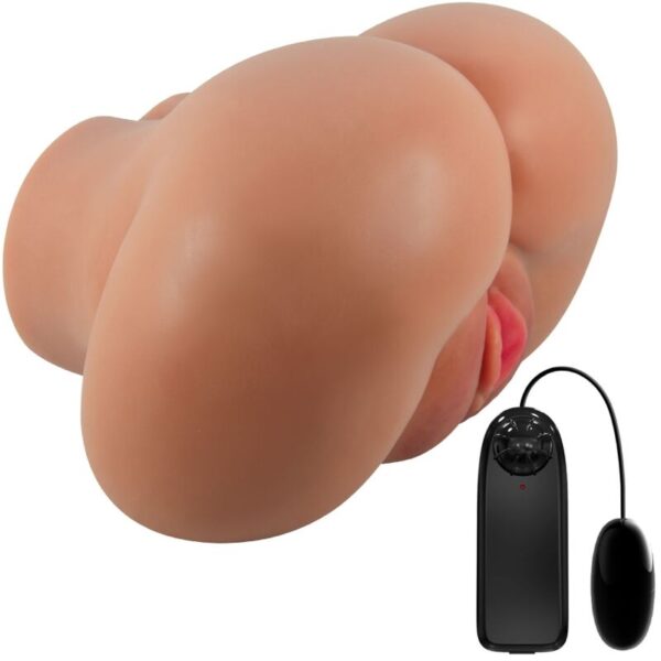 Vigoroso CRAZY BULL - LUNA VIBRADOR BUTT COM VAGINA REALISTA E ÂNUS CONTROLE DE CARNE REMOTO