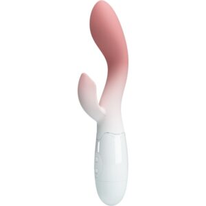 Vigoroso PRETTY LOVE - VIBRADOR BRILHANTE DO PONTO G + ESTIMULADOR DE CLITÓRIS 30 VIBRAÇÕES ROSA