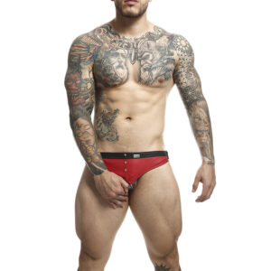 vVigoroso MOB - DNGEON JOCKSTRAP ANEL DE PÉNIS VERMELHO TAMANHO ÚNICO