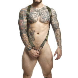 vVigoroso MOB - DNGEON CROSS BACK HARNESS VERDE TAMANHO ÚNICO