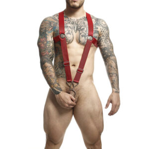 vVigoroso MOB - DNGEON CROSS BACK HARNESS VERMELHO TAMANHO ÚNICO