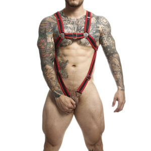 vVigoroso MOB - DNGEON RED CROSSED PENIS HARNESS TAMANHO ÚNICO