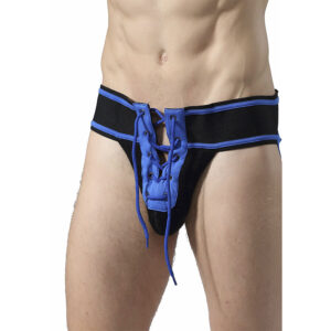 vVigoroso MOB - FETISH JOCKSTRAP FUTEBOL AZUL TAMANHO G