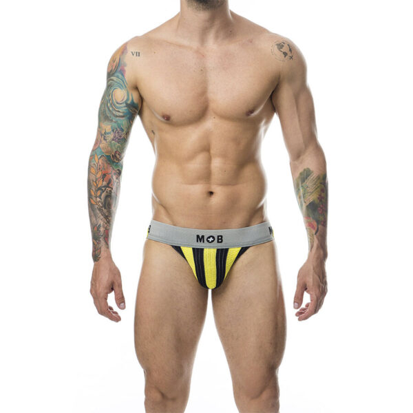 vVigoroso MOB - CALÇA CLASSIC JOCK STRIPE AMARELA TAMANHO G