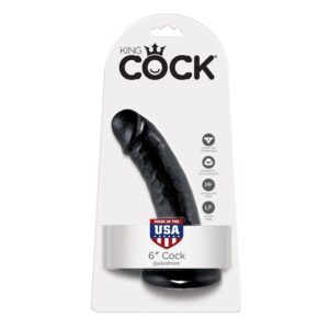 Vigoroso KING COCK 6" PENE NEGRO 15.2 CM