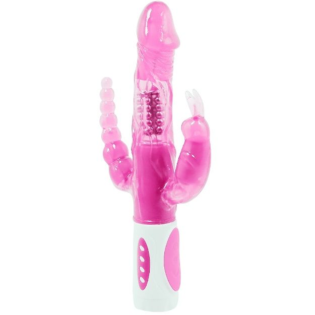 Vigoroso BAILE - PRETTY BUNNY TRIPLO VIBRADOR ROTADOR