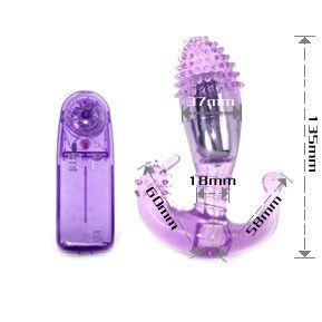 Vigoroso BAILE - ESTIMULADOR VAGINAL E ANAL LILAC COM VIBRAO