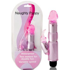 Vigoroso BAILE - VIBRADOR COM ESTIMULADOR ROSA AJUSTVEL