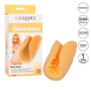 Vigoroso CALEXOTICS - MASTURBADOR BEADED GRIP LARANJA