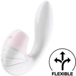 Vigoroso SATISFYER - ESTIMULADOR DE PULSO DE AR SUPERNOVA E VIBRAO BRANCO