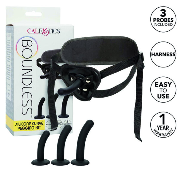 Vigoroso CALEXOTICS - BOUNDLESS KIT DE PEGGING DE CURVA DE SILICONE