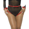 SUBBLIME - 953706 ALGEMAS COM CINTO BONDAGE VERMELHO TAMANHO ÚNICO - Image 2