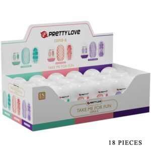 Vigoroso PRETTY LOVE - CUPID X 18 MASTURBADORES MASCULINOS DIFERENTES TEXTURAS