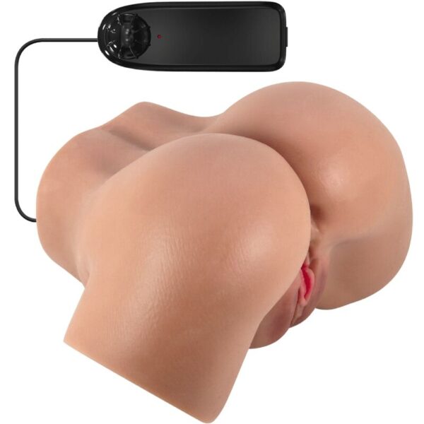 Vigoroso CRAZY BULL - VIBRADOR HAILEY BUTT COM VAGINA E ÂNUS REALISTAS MULATA CONTROLE REMOTO