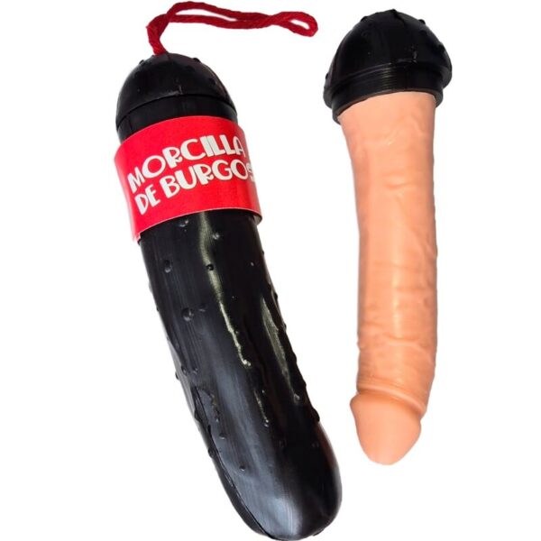 vVigoroso DIABO PICANTE - DILDO DE SALSICHA DE SANGUE DE BURGOS