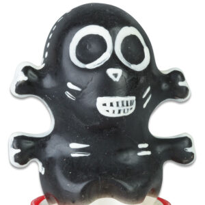 Vigoroso - CONDOMERIE - PRESERVATIVOS NOVIDADES PINTADOS À MÃO SKULL BLACK MODELO 1