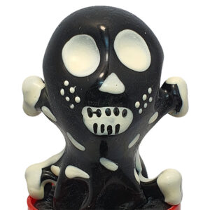 Vigoroso - CONDOMERIE - PRESERVATIVOS NOVIDADES PINTADOS À MÃO SKULL BLACK MODELO 2