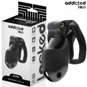 vVigoroso ADDICTED TOYS LOCKED - GAIOLA PARA PÊNIS CELL MINDNIGHT 4.2 CM TAMANHO M