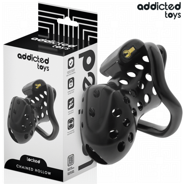 vVigoroso ADDICTED TOYS LOCKED - GAIOLA DE PÊNIS OCO COM CORRENTE 10
