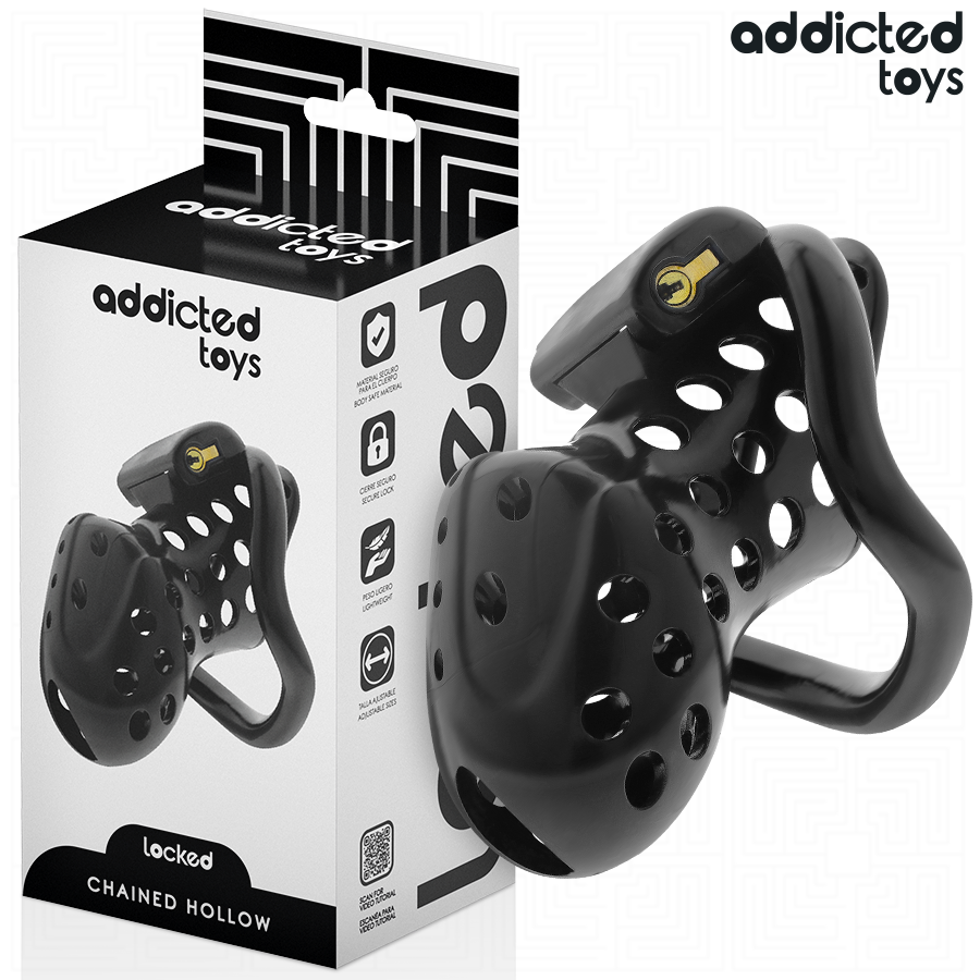 vVigoroso ADDICTED TOYS LOCKED - GAIOLA DE PÊNIS OCO COM CORRENTE 10