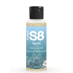 vVigoroso STIMUL8 - S8 REFRESH ÓLEO DE MASSAGEM ERÓTICO DE ALGODÃO 50 ML